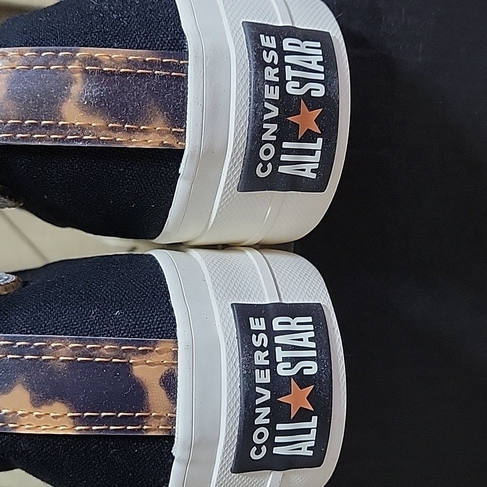 NWT- RARE Converse CTAS Lift Platform in Tortoise, Black & White - Picture 9 of 9